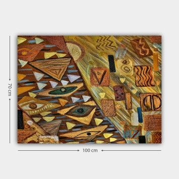 Pintura decorativa lienzo 264363845_70100 multicolor 70x100 cm