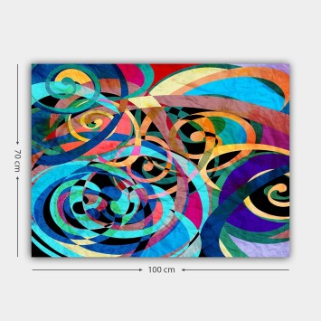 Pintura decorativa lienzo 289202369_70100 multicolor 70x100 cm