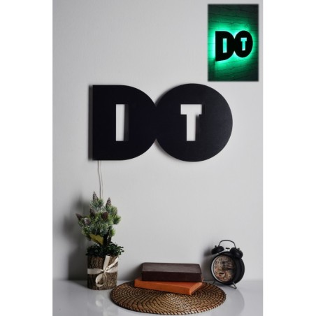 Iluminación LED decorativa Do It verde 50x27 cm