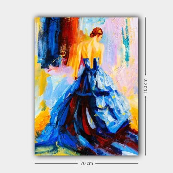 Pintura decorativa lienzo 394574071_70100 multicolor 70x100 cm