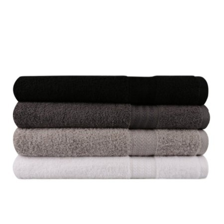 Juego toallas de baño (4 piezas) Rainbow  gris blanco gris oscuro negro