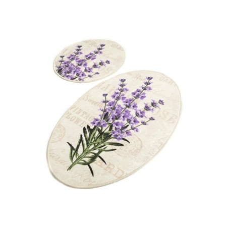 Alfombra de baño Set (2 piezas) Lavender DJT multicolor