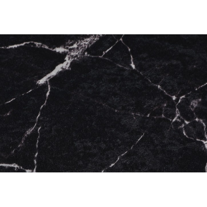 Alfombra de baño Set (3 piezas) Marble  blanco negro