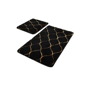 Alfombra de baño Set (2 piezas) Infinity  oro negro