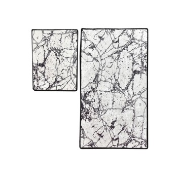 Alfombra de baño Set (2 piezas) Marble  multicolor