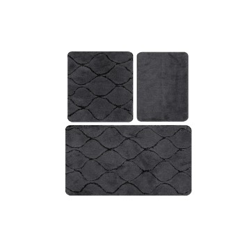 Alfombra de baño Set (3 piezas) İnfinitiy  antracita