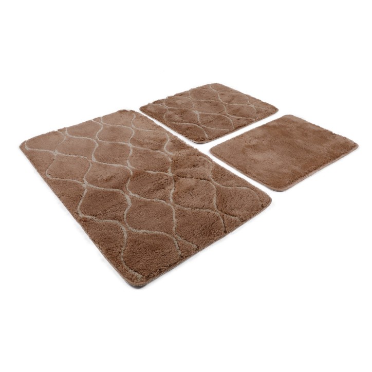 Alfombra de baño Set (3 piezas) Infinity  caramelo