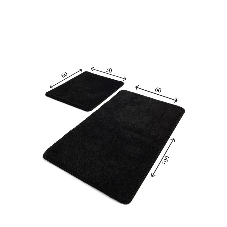 Alfombra de baño Set (2 piezas) Havai  negro