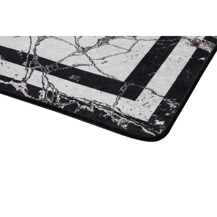 Alfombra de baño Set (2 piezas) Marmor  blanco negro