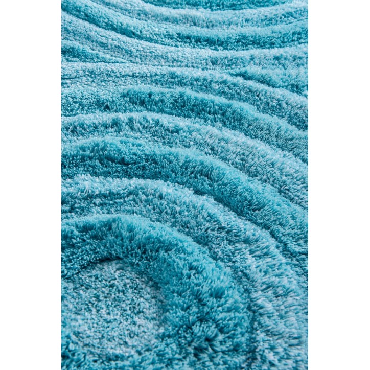 Alfombra de baño Set (2 piezas) Wave  turquesa