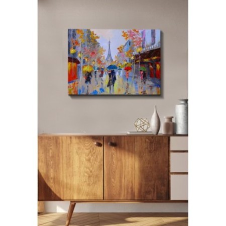 Pintura decorativa lienzo Kanvas Tablo -151 multicolor 50x70 cm