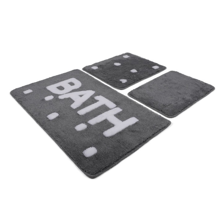 Alfombra de baño Set (3 piezas) Bath  humo