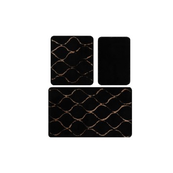 Alfombra de baño Set (3 piezas) İnfinitiy  oro negro