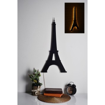 Iluminación LED decorativa Eiffel Tower amarillo 32x69 cm