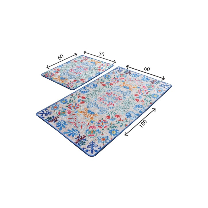 Alfombra de baño Set (2 piezas) Ceramica multicolor