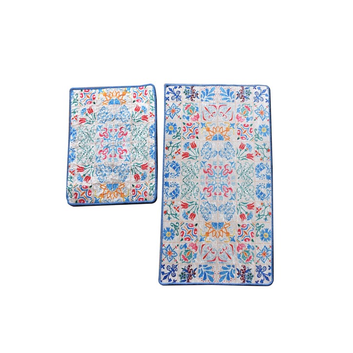 Alfombra de baño Set (2 piezas) Ceramica multicolor