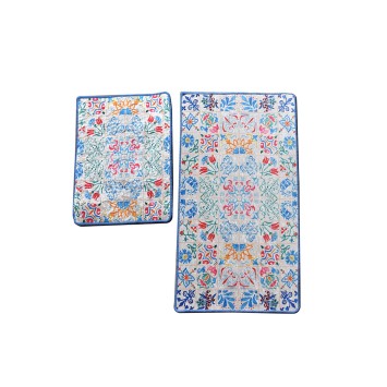 Alfombra de baño Set (2 piezas) Ceramica multicolor