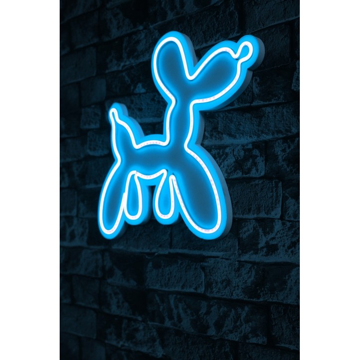 Iluminación LED decorativa de plástico Balloon Dog azul