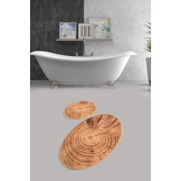 Alfombra de baño Set (2 piezas) Wood DJT multicolor