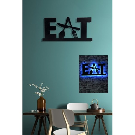 Iluminación LED decorativa Eat azul 34x72 cm