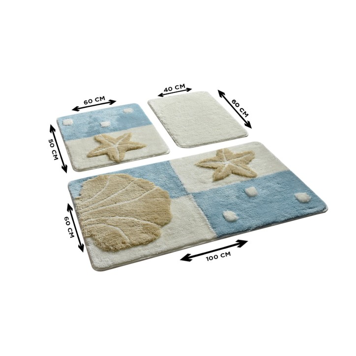 Alfombra de baño Set (3 piezas) Deniz Yildizi  multicolor