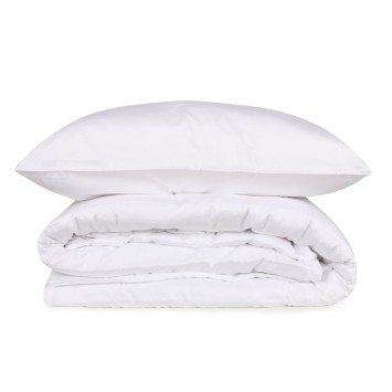 Juego ropa de cama de satén King Elegant  blanco