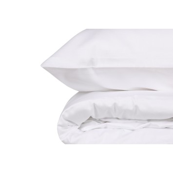 Juego ropa de cama de satén King Elegant  blanco