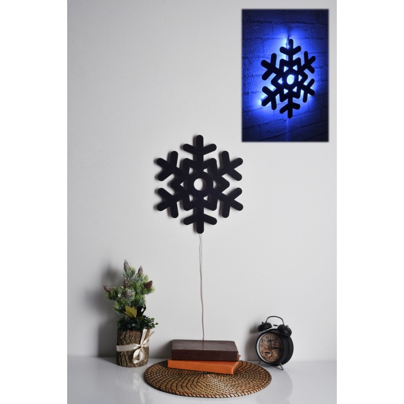 Iluminación LED decorativa Snowflake 2 azul 28x32 cm