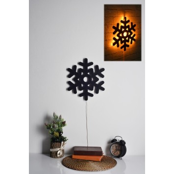 Iluminación LED decorativa Snowflake 2 amarillo 28x32 cm