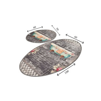 Alfombra de baño Set (2 piezas) Bain multicolor