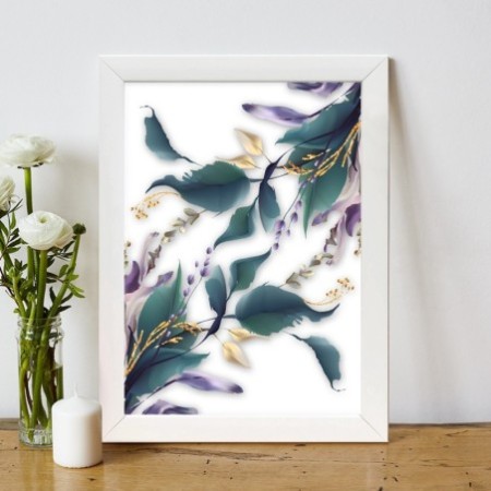 Pintura decorativa enmarcada MDF BC14815624824 multicolor 24x29 cm