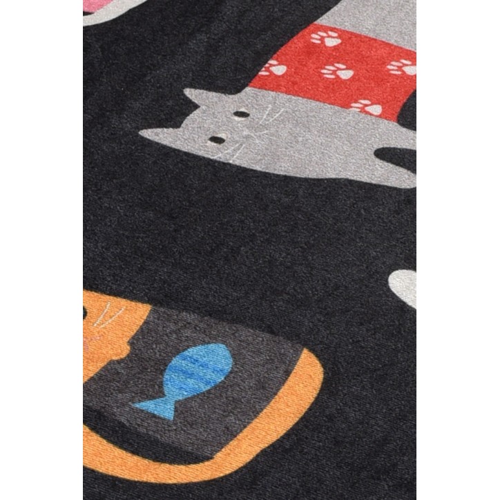 Alfombra de baño Set (2 piezas) Black Cats multicolor