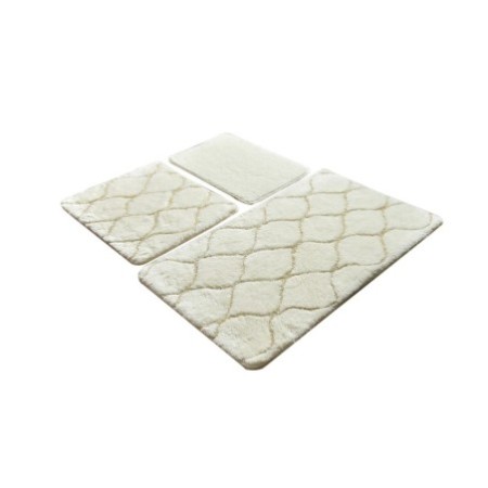 Alfombra de baño Set (3 piezas) İnfinitiy  crudo