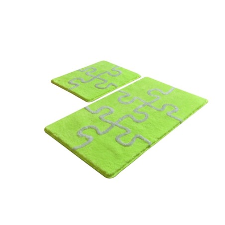 Alfombra de baño Set (2 piezas) Puzzle  multicolor