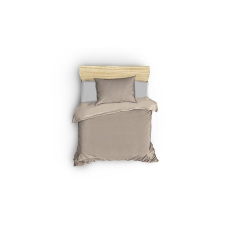 Conjunto funda de edredón satinadas Line  beige