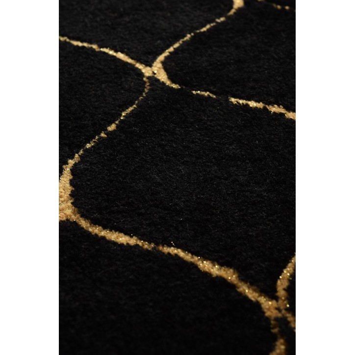 Alfombra de baño Infinity  oro negro