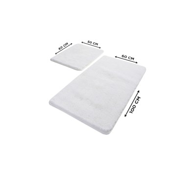 Alfombra de baño Set (2 piezas) Havai  blanco