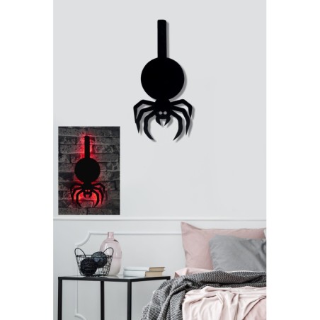 Iluminación LED decorativa Spider rojo 47x23 cm