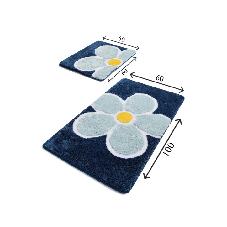 Alfombra de baño Set (2 piezas) Flower  multicolor