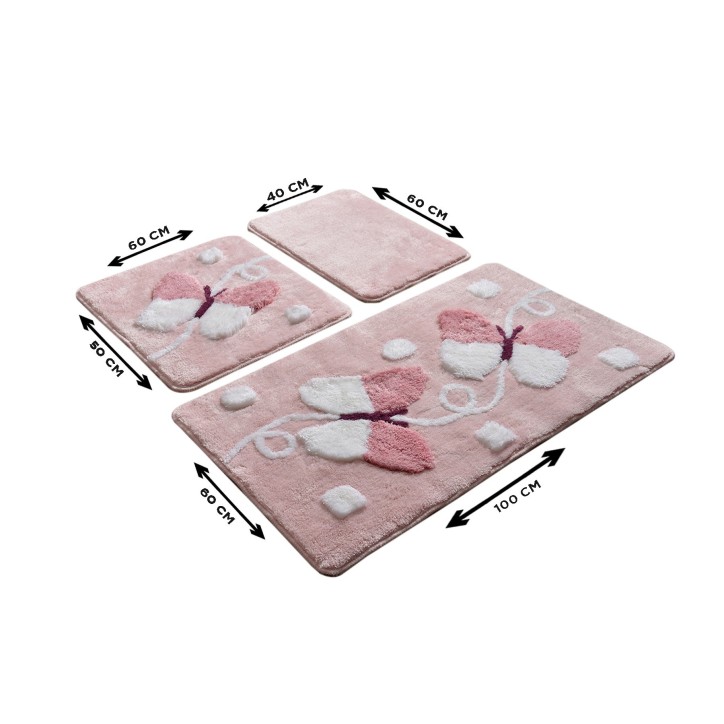 Alfombra de baño Set (3 piezas) Mari  multicolor