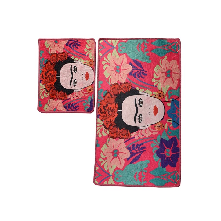 Alfombra de baño Set (2 piezas) Frida  multicolor