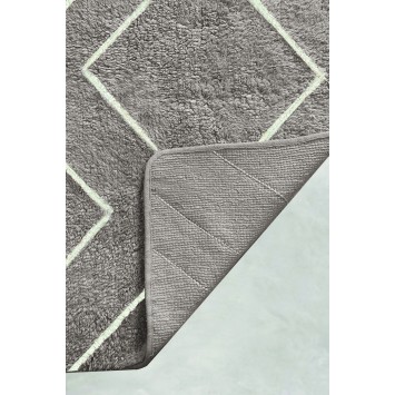 Alfombra de baño Set (2 piezas) Longan  gris