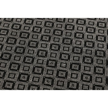 Alfombra de baño Straordinario Black Circle Djt 80 antracita negro blanco