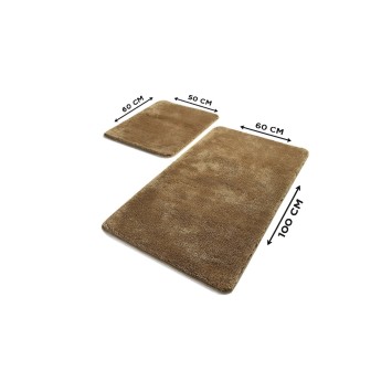 Alfombra de baño Set (2 piezas) Havai  visón