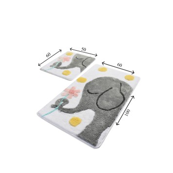 Alfombra de baño Set (2 piezas) Büyük Fil  multicolor