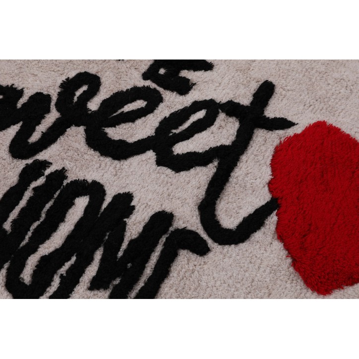 Alfombra de baño Set (2 piezas) Home Sweet Home  blanco