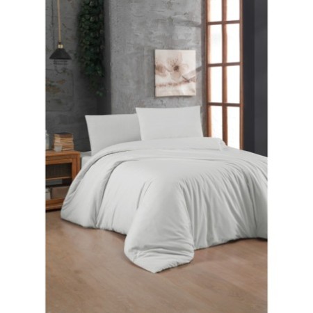 Juego ropa de cama Ranforce King White blanco