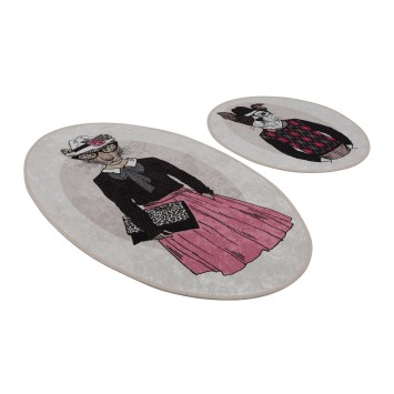 Alfombra de baño Set (2 piezas) Dude DJT multicolor