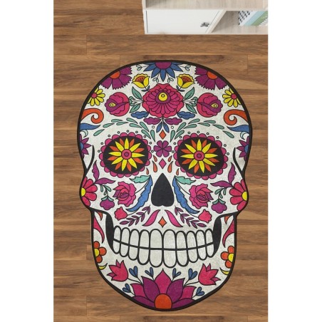 Alfombra de baño Skull Djt (150 x 240) multicolor