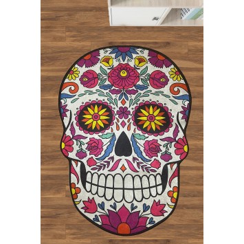 Alfombra de baño Skull Djt (150 x 240) multicolor